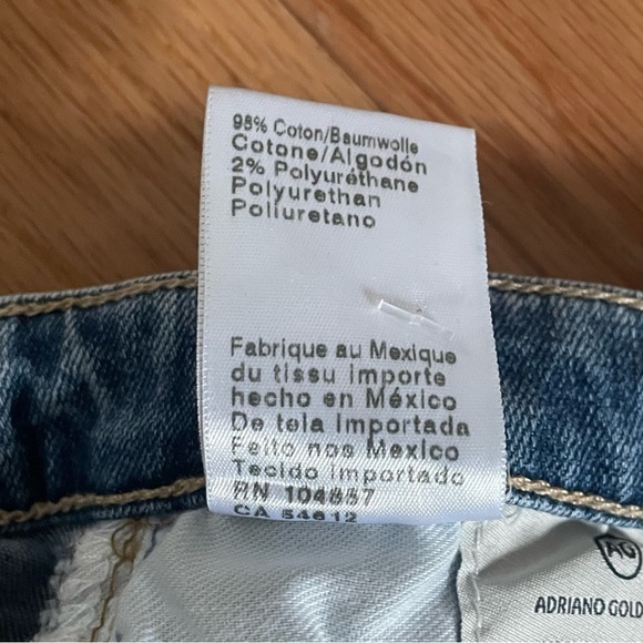 Adriano Goldschmied Blue Cropped Ankle Stretch Legging Skinny Jeans EUC Size 28 - Picture 9 of 10